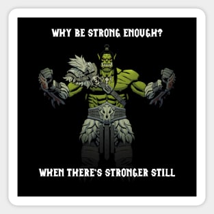 Green Orc Motivation Sticker